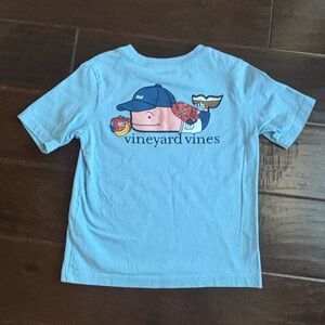 Vineyard Vines Kids Light Blue Whale Tee